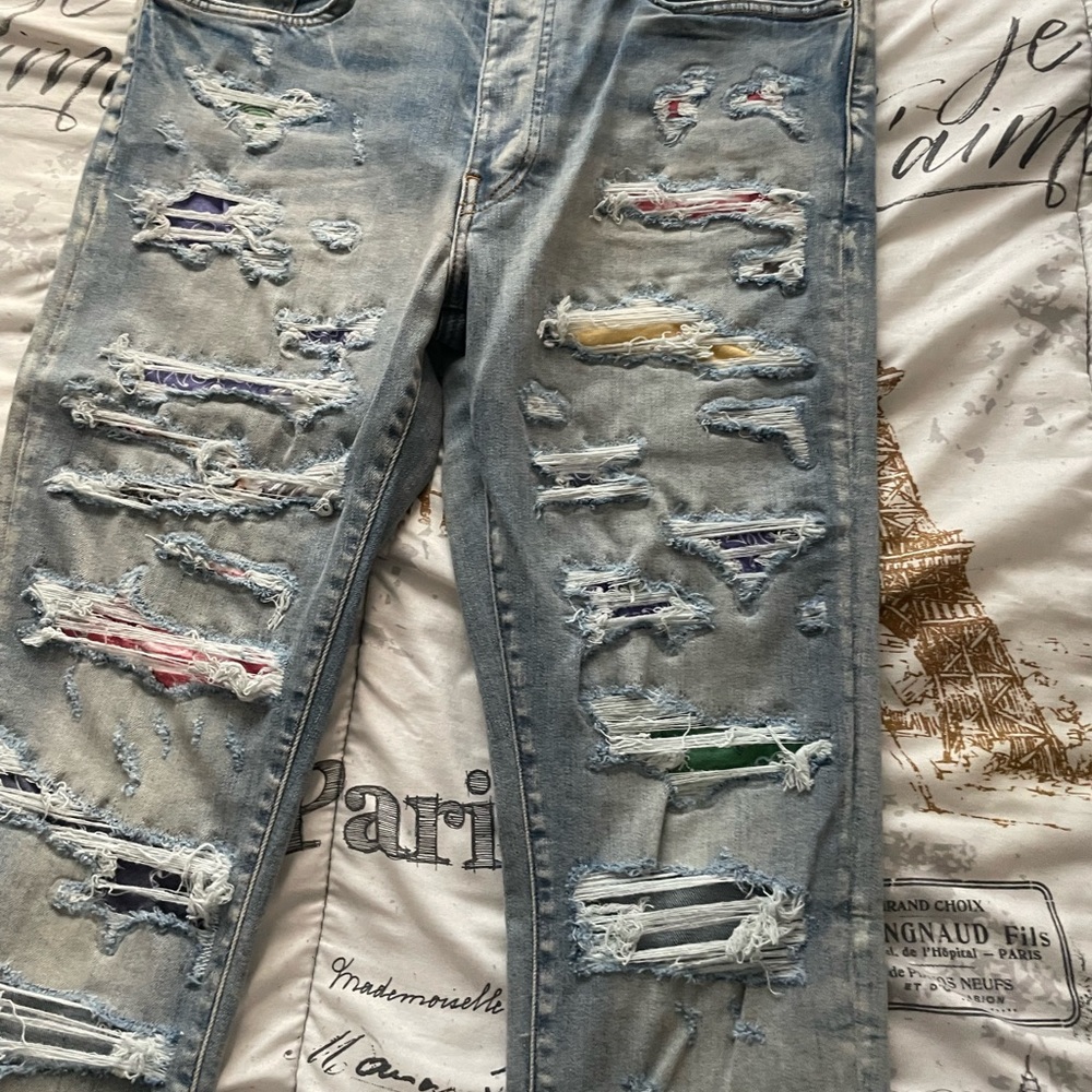 Amiri Tie Dye Bandana Jean sz 34